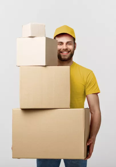 mover with boxes